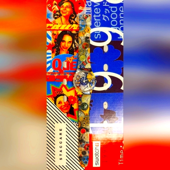 Swatch Watch TIMESPECTIVE GE216 2009 Specials Manish Arora Collection New In Box - Picture 9 of 10